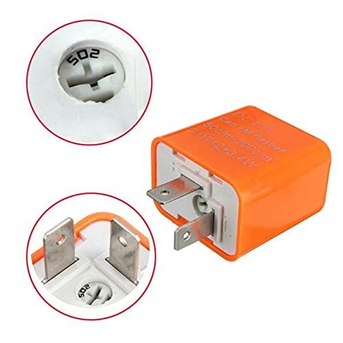 Relé intermitente LED de 2 pines 12V universal para luces de moto 2