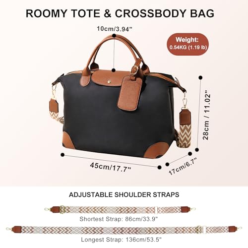 Long Keeper Large Tote Bag Women Crossbody Gym Travel Tote Bags Duffel Weekender Overnight Shoulder Bag Handbags with Strap2