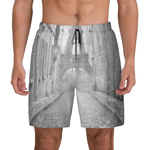 Maillot de bain pour homme short de plage séchage rapide et doublure compression rouge