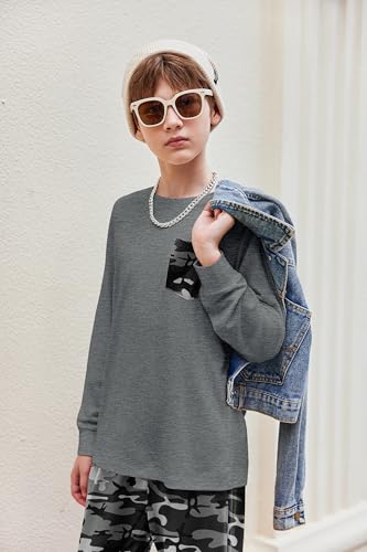 Arshiner Boys Fall Clothes Set Long Sleeve Pullover T-Shirt & Jogger Pants Casual Outfits for Kids4