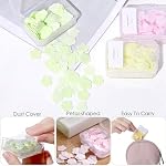 300pcs Feuilles de savon à laver les mains portatives, parfumées Mini Feuilles de savon, Savons jetables pour les voyages en plein air, Camping, Randonnée (Mix)