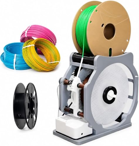 Filamento 3D sin enredos en tu taller usando el rebobinador eléctrico automático de 1 kg