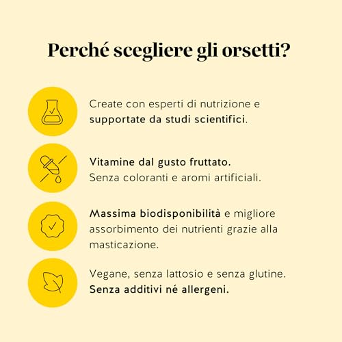 Happy Belly Debloat Caramelle Gommose Gut – Apporta 7500Mg Di Aceto Di Mele In Tutto Il Programma, Vitamina B6, B12 – 30 Pezzi (1 Mese) – Senza Zuccheri Aggiunti, Vegano – Bears With Benefits - 7
