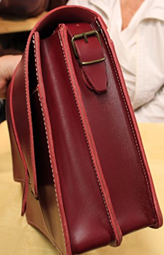 Tracolla in pelle naturale TH386 96 Uni rosso