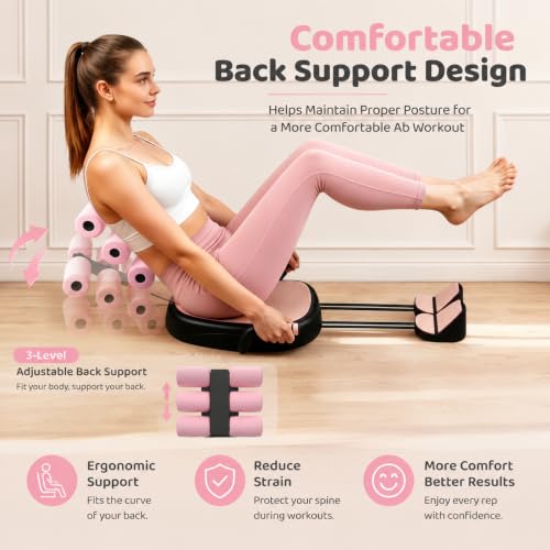 Lunegaldo Ab Machine, Adjustable Sit Up Trainer for Home Stomach Workouts by Lunegaldo - Used condition - Image 2