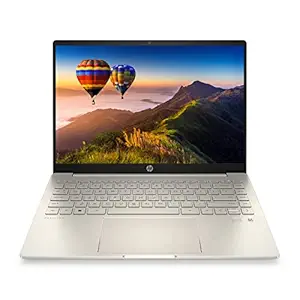 HP Pavilion Plus, 12th Gen Intel Core i5 16GB RAM/512GB SSD 14 inch(35.6 cm)IPS 300 nits Eye Safe Display/Intel Iris Xe Graphics/Backlit KB/B&O/FPR/Win 11/Alexa Built-in/MSO 2021,14-eh0025TU Warm Gold