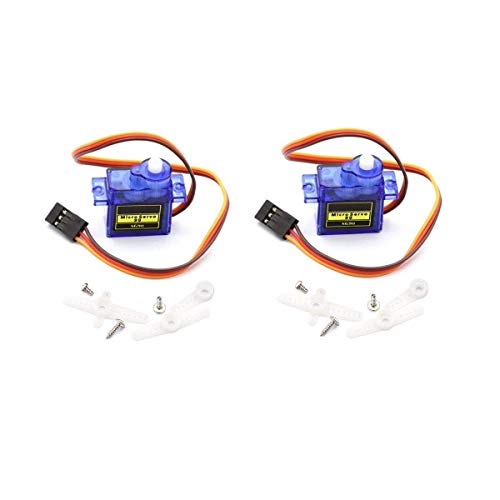 Image of REES52 2Pcs SG90 Micro Servo Motor Mini 9G Compatible for Arduino RC Robot Helicopter Airplane Boat Controls