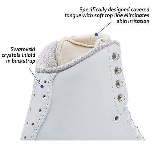 Jackson Freestyle Womens/Girls Figure Ice Skates - Womens Size - 6, Width - W White #TOP1