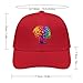 Tree of Life Chakra Baseball Cap Dad Hat Adjustable Size Trucker Caps for Outdoor Activities All Seasons Red-style