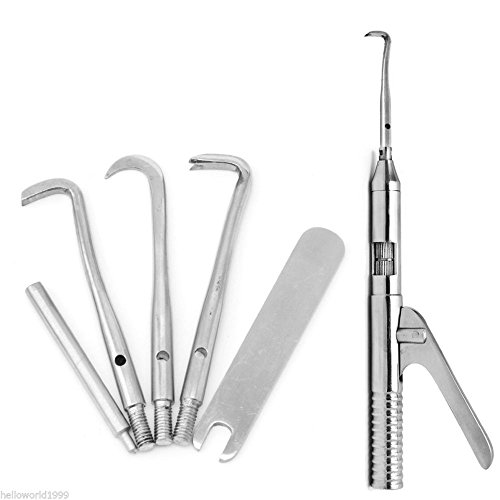 1 Set Automatic Singlehanded Crown Remover Stainless Steel Dental Surgical Instruments Tools