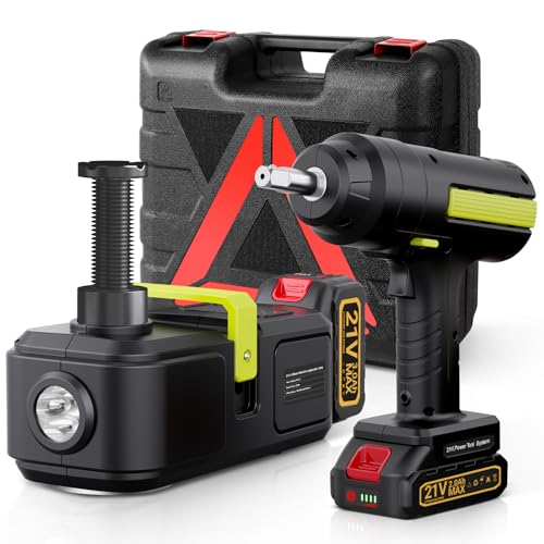 E-HEELP Cordless Electric Hydraulic Car Jack Kit 5 ton with...