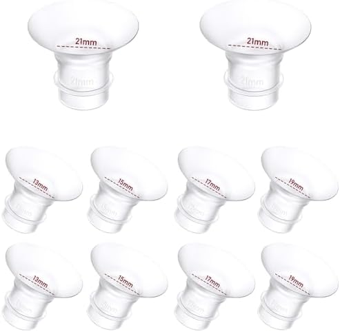 Kit 10 Inserts De Bride Pour Tire-lait - Tailles 13-21mm - Compatible Momcozy, Medela, Etc.