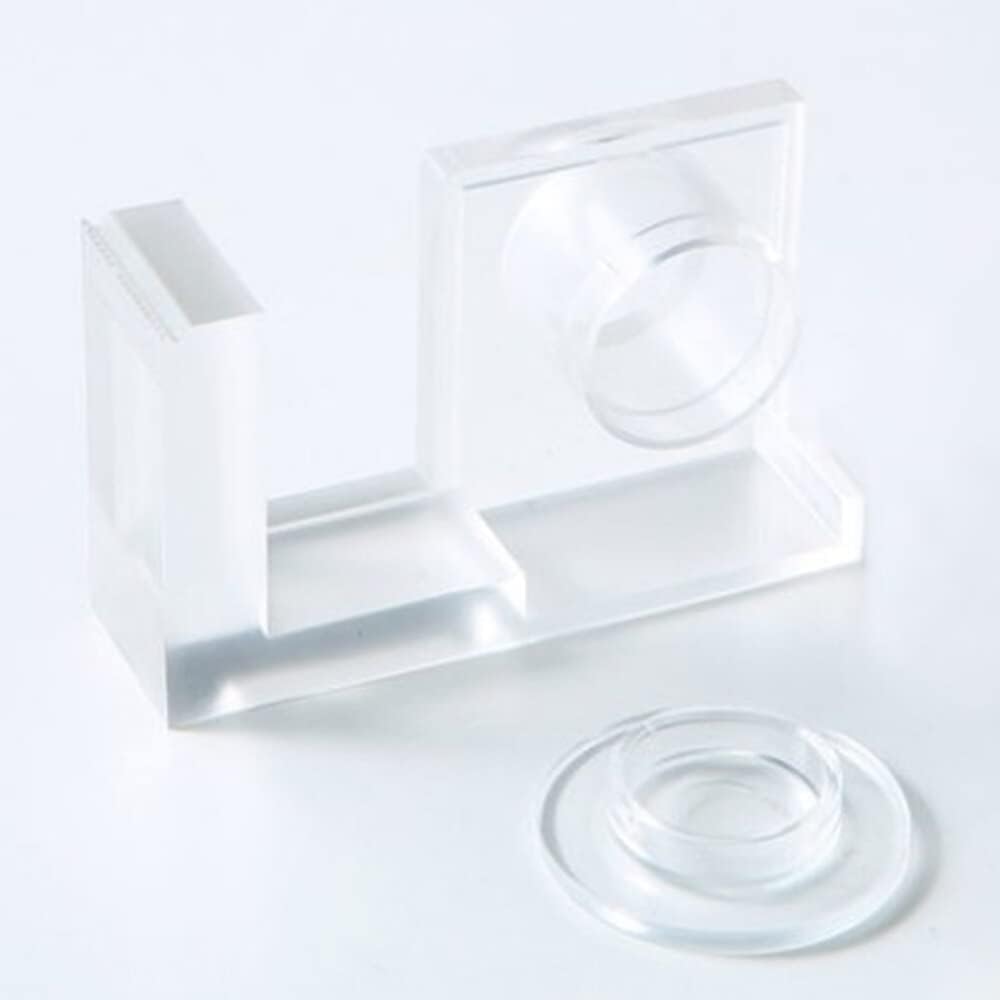 Dispenser per nastro adesivo, Dispenser for nastro adesivo acrilico da tavolo - Taglierina magica for ufficio e uso domestico