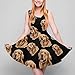 Cute Golden Retriever Women's Casual Sleeveless Short Dress Mini Beach Tank Sundress 2XL