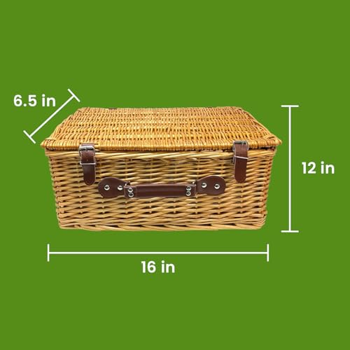 Picnic Basket, Red/White