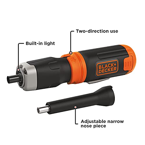 Image of BLACK+DECKER Cordless Screwdriver, Alkaline (BCF601AA)