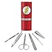 The Flash Lightning Bolt Logo Stainless Steel Manicure Pedicure Grooming Beauty Care Travel Kit