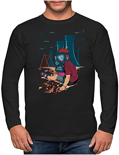 T-shirt manches longues homme noir PAPAYANA coupe droite confortable taille L