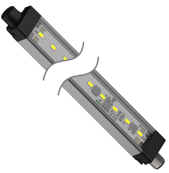 WLS28-2XW850L25XPBQ, Industrial Light Bars & Light Strips WLS28-2 Work Light Strip; Switched; Length: 850 mm; Voltage: 12-30 V dc; Environmental Rating: IP50; Color: White