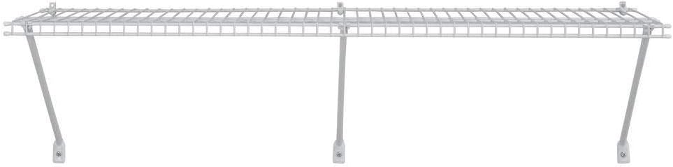 1074 Multi-Purpose 4Ft. by 16in. Ventilated Wire Shelf Kit, White