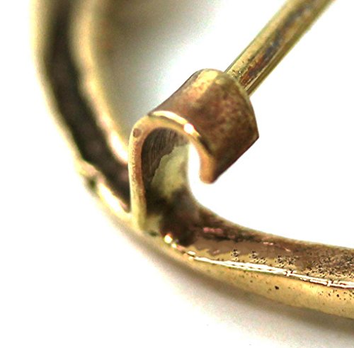 Bronze Green Agate Celtic Knot Tara Brooch And Pins Norse Vintage Thailand Made Jewelry (Brooch) #TOP2