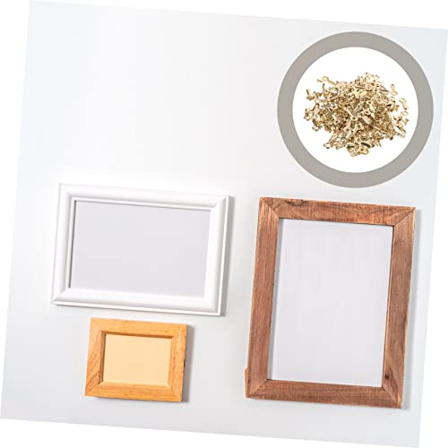 Image of 160pcs Turn Buttons for Picture Frames Photo Frame Hardware with Screws for Easy Installation and Removal Backing Clips for Hanging Photos and Artwork