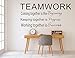 Large Inspirational Family Words Quote Vinyl Family Wall Sticker Wall Decal Family Room Art Decoration (Teamwork)