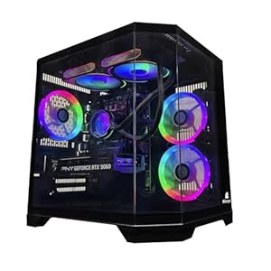 NitroPC – PC Gaming Avancé Gold (Intel Core i5 12400F 4,40 GHz, RTX 3050 8 Go, RAM 16 Go, M.2 1 to, Windows 11 Pro, WiFi5) Ordinateur de Bureau, PC Gamer (Noir) Nouvelle Version