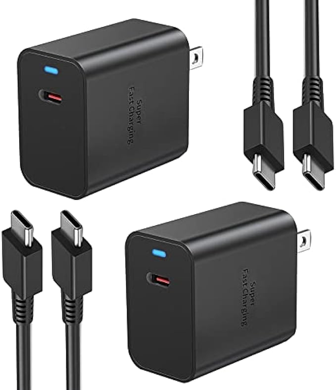 45W USB-C Charger,2-Pack Super Fast Charger for Samsung Galaxy S22 Ultra/S22/S22+/S23 Ultra/S23/S23+/S21/Note 20/Note 10/10+,Galaxy Z Fold 4/Z Fold 3,Galaxy Tab S7/S7+/S8/S8+/S8 Ultra