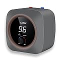 2.5 Gallon Under Sink Hot Water Heater 304 Stainless Steel Mini Tank, Large LED Temp. Display and Knob, Overheat Cut-Out with Auto Reset, IPX4, Instant Water Heater Electric 120V Plug-In, Modern Gray