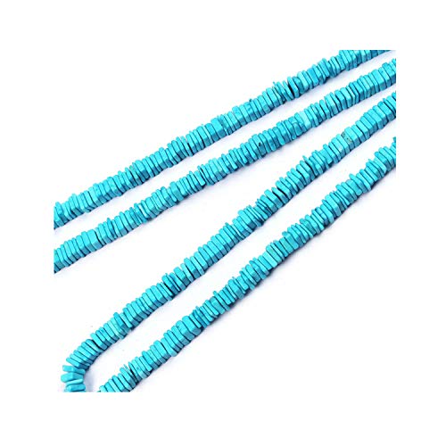 Perles carrées en turquoise Heishi pour réparer et personnaliser vos bijoux fétiches