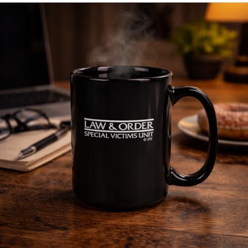 Taza Law & Order SVU 15 oz Negra Cerámica miniatura 5