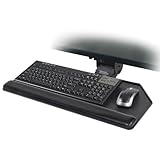 ESI Ergonomic Solutions ESISOLUTION2CC Combo Solution 2CC, With 25' Cut Corner Keyboard Platform, Lift and Lock Articulating Arm, Black