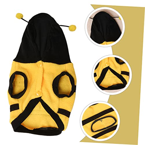 Disfraz Abeja para Perros POPETPOP Talla 6 Amarillo miniatura 3