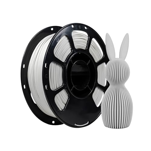 Image of iBOSS PLA Plus Matte 3D Printer Filament 1.75mm, Neatly Wound Matte PLA+ 1kg Cardboard Spool (2.2lbs), Dimensional Accuracy + /- 0.02 mm for Most FDM 3D Printers (Matte Bone White)