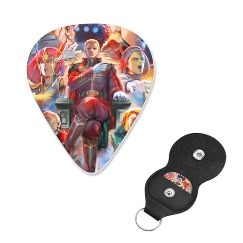 ギターピック 6枚セット ネオ ジオンガンダム guitar pick ギターぴっく フィンガーピック 指サムピックセット プレクトラム エレキギターピック き練習用 携帯便利 ティアドロップ型 フィンガー保護 耐久性 初心者 音楽愛好家