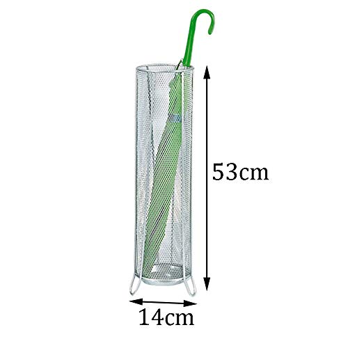 Seau à parapluie compact 53x14cm avec support de drainage étanche - 6