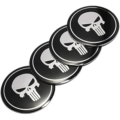 Pegatinas 3D de calavera para volante de coche Cover