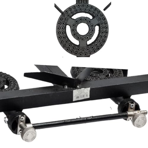 FOGAO SEMI INDUSTRIAL ALTA PRESSAO 2 BOCAS FOGAREIRO COM QUEIMADOR EM FERRO FUNDIDO PORTATIL