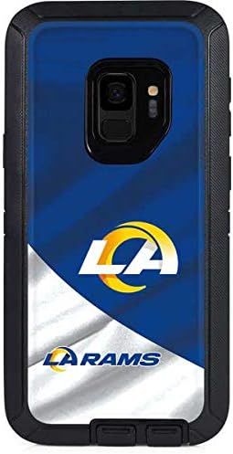 Skinit Decal Skin Compatible with OtterBox Defender Galaxy S9 - Officially Licensed NFL Los Angeles Rams Flag Design