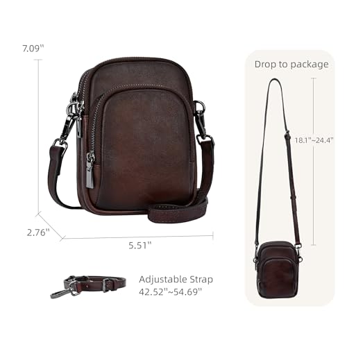 Image of Iswee Genuine Leather Purses for Women Shoulder Handbags Designer Hobo Crossbody Purse Top Handle Purse