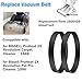 2 Pack Vacuum Belts Replacement for Bissell ProHeat 2X Revolution Pet Carpet Cleaner, Vacuum Cleaner Belts Parts 1606428, Fit Models: 1986,1548,1548F,1550,1551,1964,2007,2007P
