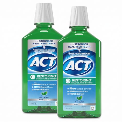 ACT Restoring Zero Alcohol Mouthwash Duo