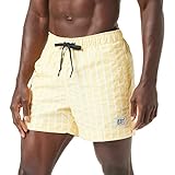Tommy Hilfiger Herren Medium Drawstring Badehose, Morning Glow Stripe, S