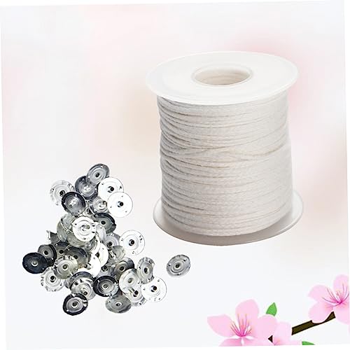 COHEALI 1 rollo mechas enceradas para velas DIY miniatura 4