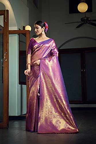 Vardha kanchipuram silk saree in art silk – image 3
