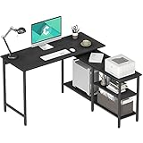 Cubicubi L Shaped Desk, Computer Coner Desk, Home Office Writing Desk, Side Removable with Storage...