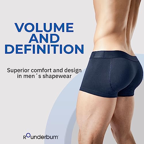 Rounderbum JC02N-N-S Mens Underwear | Padded Technology | Boxer Trunk | Boxer With Butt Enhancing Pads | Package Enhancing | Body Shaper For Men | Padded Underwear | Shapewear thumb #4