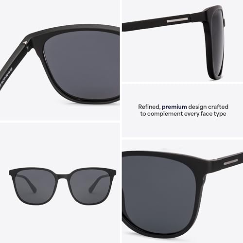 Image of Vincent Chase By Lenskart | Full Rim Square | Polarized Sunglasses Stylish |100% UV Protected | For Men & Women (Large, VC S18707)
