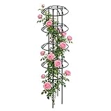 Gartenspalier - Eisenrohr + PE 130cm | Rostbeständiges Stahl-Pfingstrosengestell...